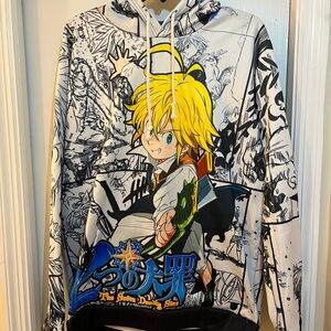 Anime Graphic Hoodie with Colorful Design
